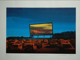 János Nádasdy, "Sonnenuntergang", Siebdruck 10/20, 50x70cm