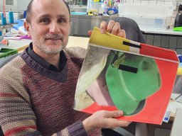 Taschen aus LKW Planen des Fotokünster Guido Klumpe