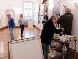 druck.farbe.glas.form - Ausstellungsaufbau