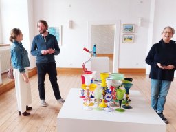 druck.farbe.glas.form - Ausstellungsaufbau