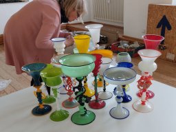 druck.farbe.glas.form - Ausstellungsaufbau